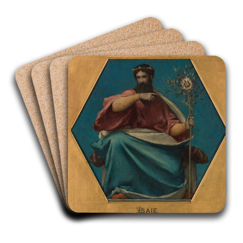 Isae by Jules Elie Delaunay Art Drink Coaster set