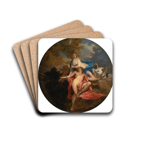 The Death Of Adonis by Nicolas Bertin Drink Coasters - set of 4 The Death Of Adonis by Nicolas Bertin Drink Coasters - set of 4