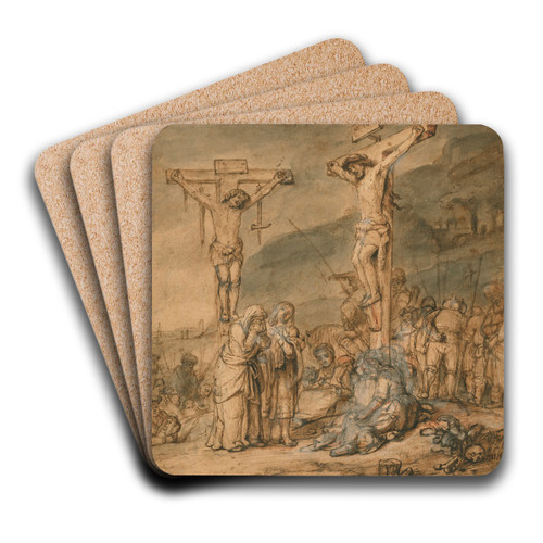 The Crucifixion by Samuel van Hoogstraten Art Drink Coaster set