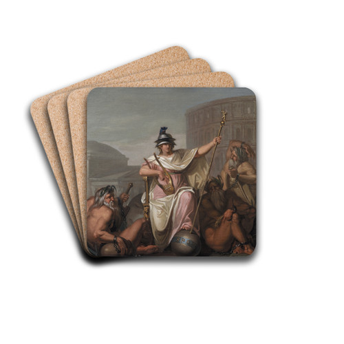Rome as Ruler of the World by Nicolai Abildgaard Drink Coasters - set of 4
