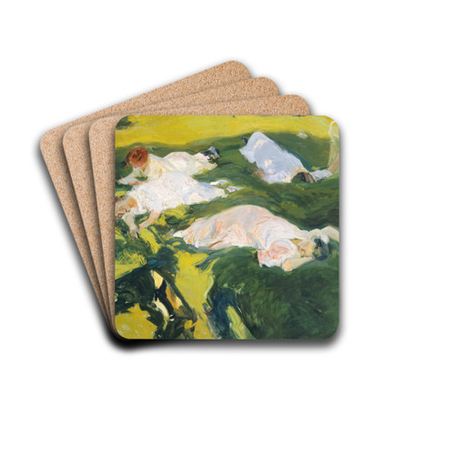La Siesta by Joaqun Sorolla Drink Coasters - set of 4