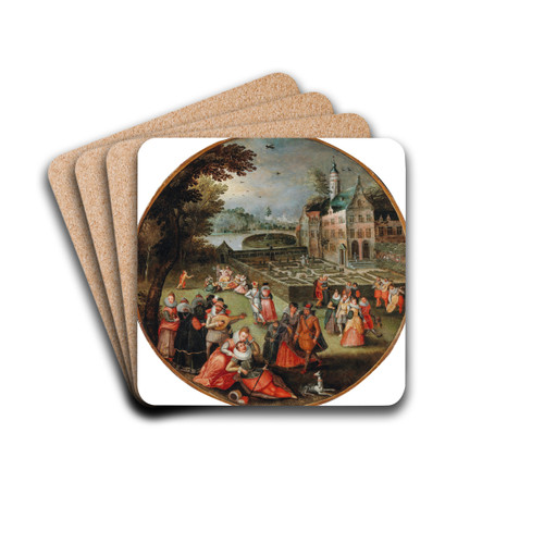 An Allegory of Spring by Jacob Grimmer Drink Coasters - set of 4
