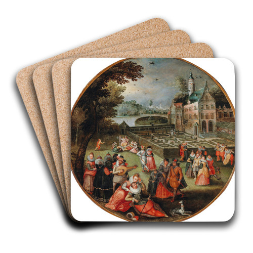 An Allegory of Spring by Jacob Grimmer Art Drink Coaster set