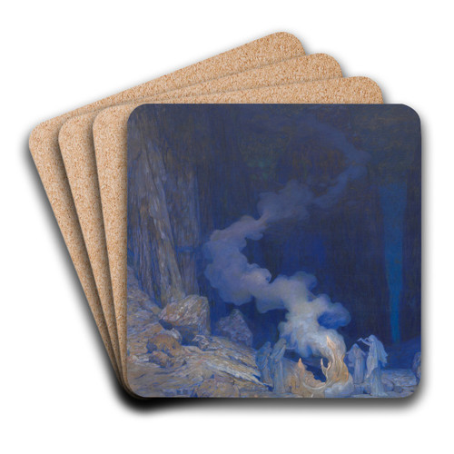 Die Flamme by Wilhelm Bernatzik Art Drink Coaster set