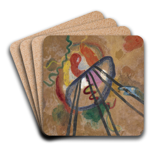 Boot by Wassily Kandinsky Art Drink Coaster set