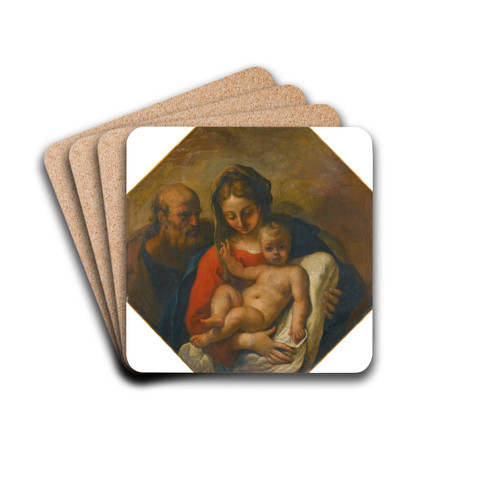The Holy Family by Sebastiano Ricci Drink Coasters - set of 4