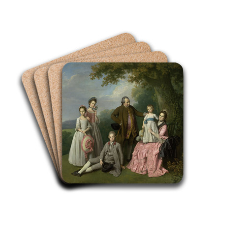 The Pybus family by Nathaniel Dance Holland Drink Coasters - set of 4