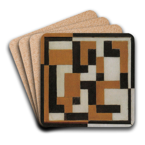 Composition by Theo van Doesburg Art Drink Coaster set