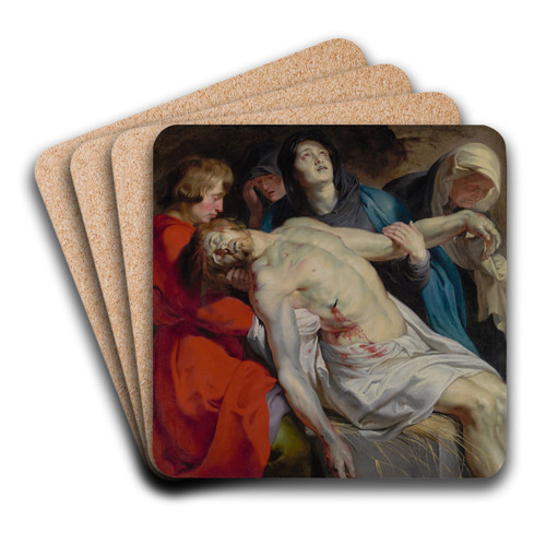 The Entombment by Peter Paul Rubens Art Drink Coaster set