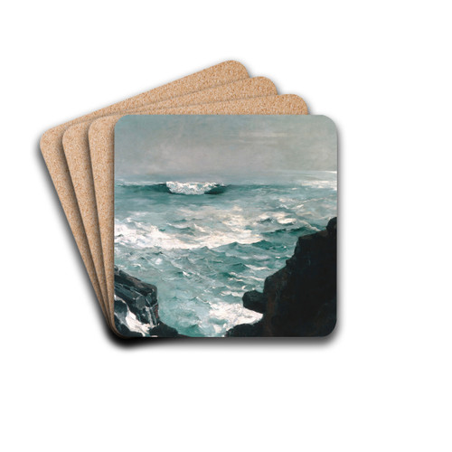 Cannon Rock by Winslow Homer Drink Coasters - set of 4 Cannon Rock by Winslow Homer Drink Coasters - set of 4