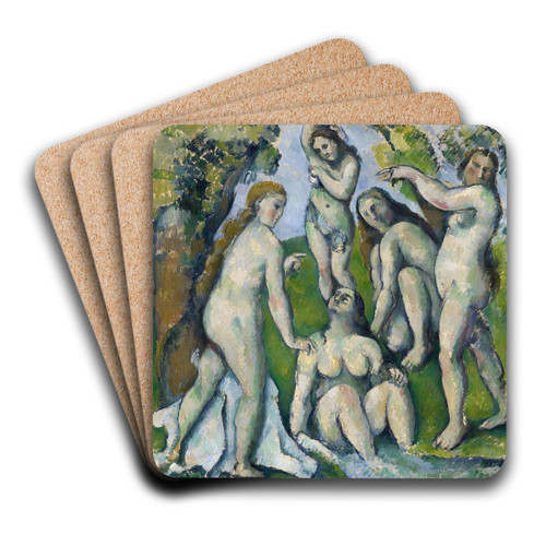 Five Bathers by Paul Czanne Art Drink Coaster set Five Bathers by Paul Czanne Art Drink Coaster set
