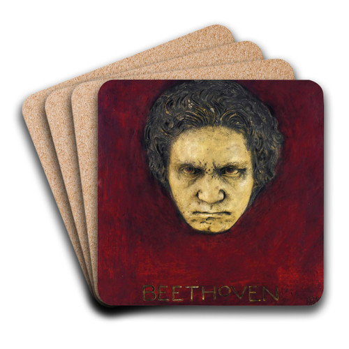 Beethoven by Franz von Stuck Art Drink Coaster set