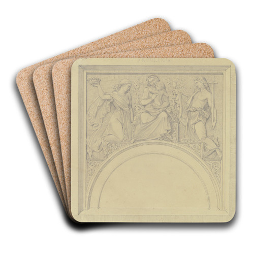 Spring by Johann Baptist Scholl The Younger Art Drink Coaster set