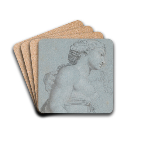 Jupiter and Juno by Jens Juel Drink Coasters - set of 4 Jupiter and Juno by Jens Juel Drink Coasters - set of 4