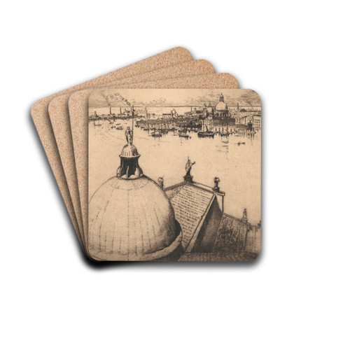 Venice from the Campanile by Edward Millington Synge Drink Coasters - set of 4