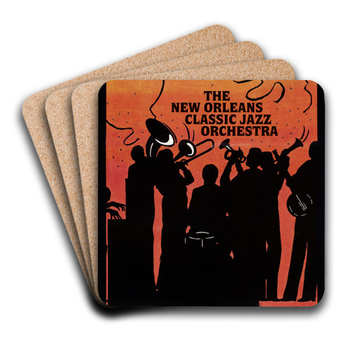 THE NEW ORLEANS CLASSIC JAZZ ORCHESTRA. by U.S. Information Agency Art Drink Coaster set