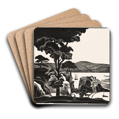 Bretonsche baai by Bernard Essers Art Drink Coaster set
