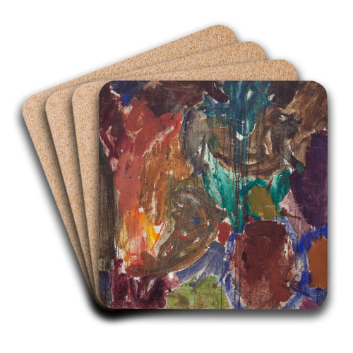 Dante and Vergil in the Underworld by Edvard Weie Art Drink Coaster set