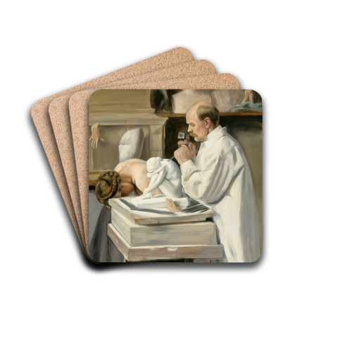 Portrait Of Viktor Malmberg by Hugo Simberg Drink Coasters - set of 4