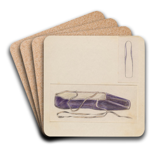 Slipper by Melita Hofmann Art Drink Coaster set