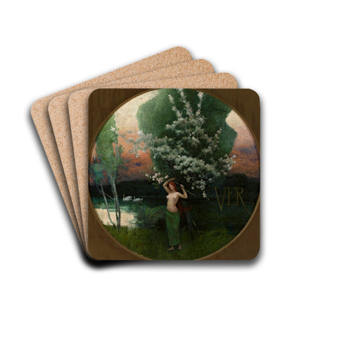 Springtime by Wadysaw Wankie Drink Coasters - set of 4