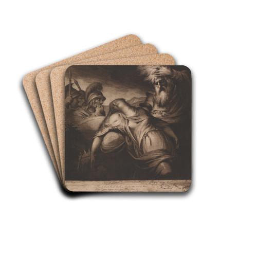 King Lear and Cordelia, Act V, Scene 10 by James Barry Drink Coasters - set of 4 King Lear and Cordelia, Act V, Scene 10 by James Barry Drink Coasters - set of 4