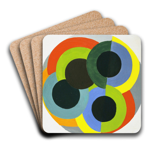 Disks by Robert Delaunay Art Drink Coaster set