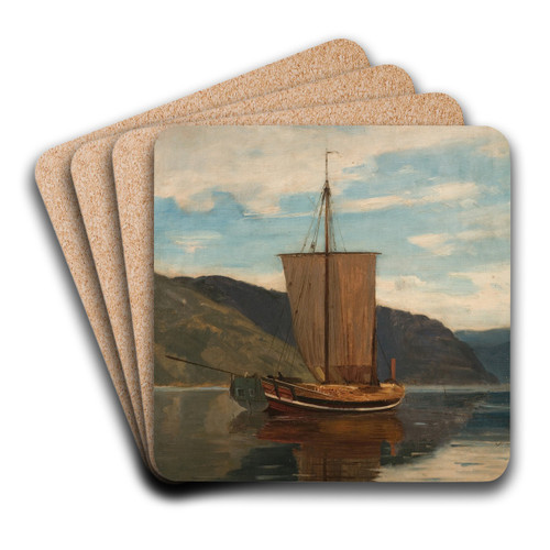 Sognejakt by Amaldus Nielsen Art Drink Coaster set Sognejakt by Amaldus Nielsen Art Drink Coaster set