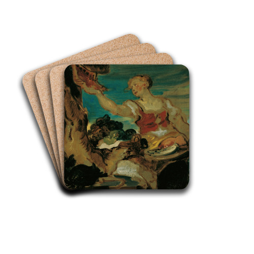 Wildbretverkuferin by Hans Canon Drink Coasters - set of 4