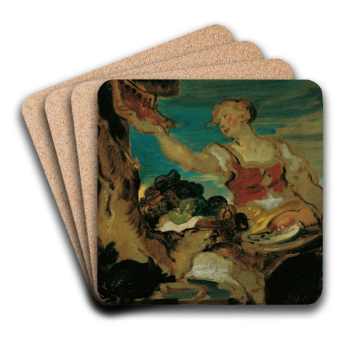 Wildbretverkuferin by Hans Canon Art Drink Coaster set