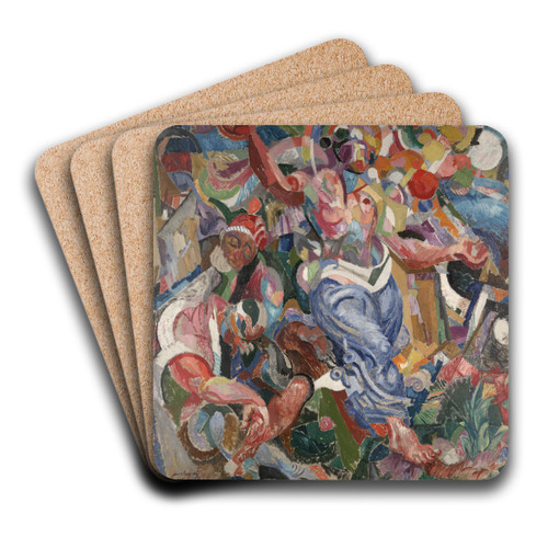 MuralDecoration by James Henry Daugherty Art Drink Coaster set