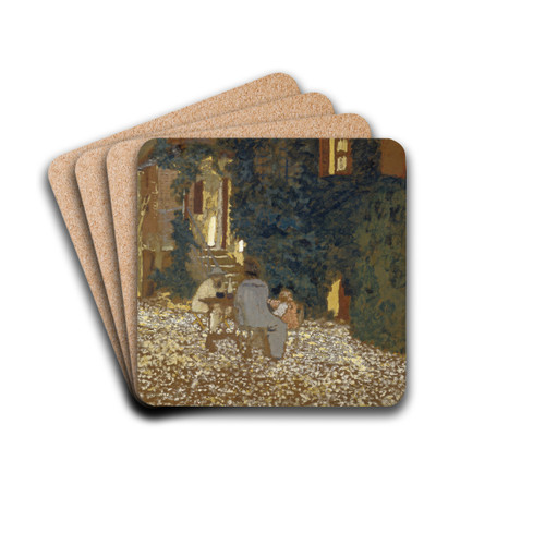 Repast in a Garden by douard Vuillard Drink Coasters - set of 4