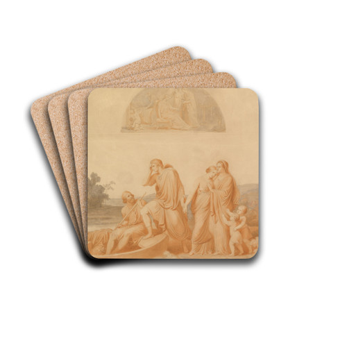 The Farewell by Johannes Riepenhausen Drink Coasters - set of 4