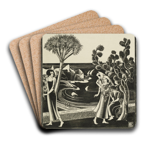 t Haantje by Bernard Essers Art Drink Coaster set