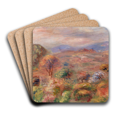 Landscape (Paysage) by Pierre-Auguste Renoir Art Drink Coaster set
