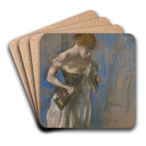 Femme mettant son corset by Edgar Degas Art Drink Coaster set Femme mettant son corset by Edgar Degas Art Drink Coaster set