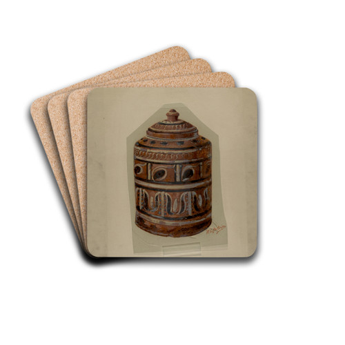 Pa. German Jar by William L. Antrim Drink Coasters - set of 4