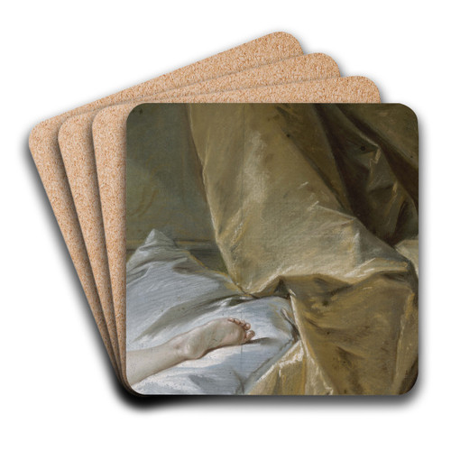 Etude de pied by Franois Boucher Art Drink Coaster set