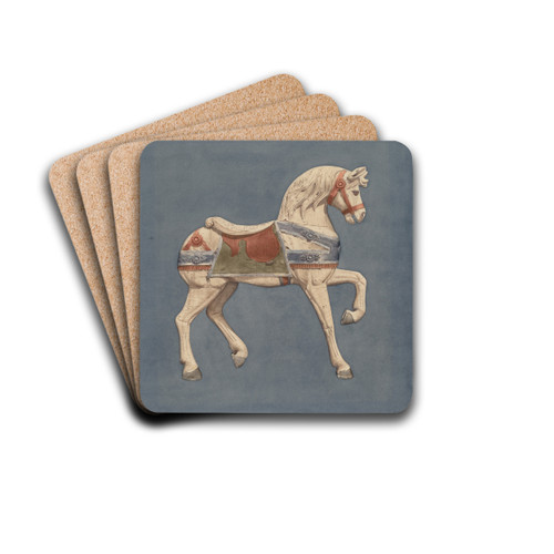 Carousel Horse by Henry Murphy Drink Coasters - set of 4