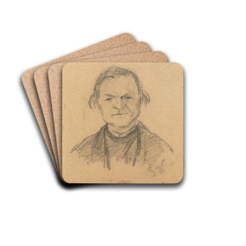 A Man by Gustav Wentzel Drink Coasters - set of 4