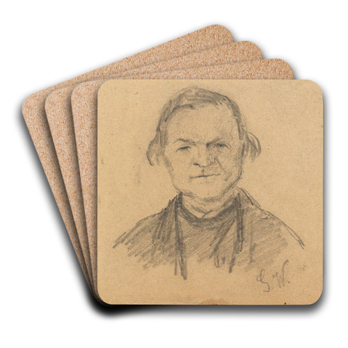 A Man by Gustav Wentzel Art Drink Coaster set