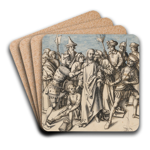 The Capture of Christ by Circle Of Hans Holbein The Elder Art Drink Coaster set