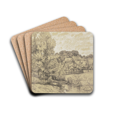 Ansicht von Schnberg bei Kronberg by Peter Burnitz Drink Coasters - set of 4