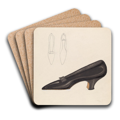 Shoe by Hedwig Emanuel Art Drink Coaster set