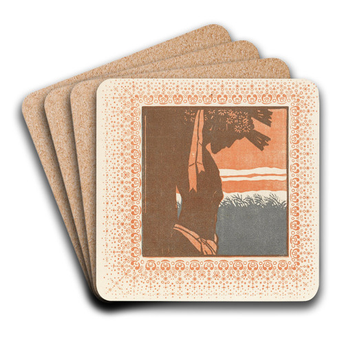 Die Erfllung by Karl Mller Art Drink Coaster set