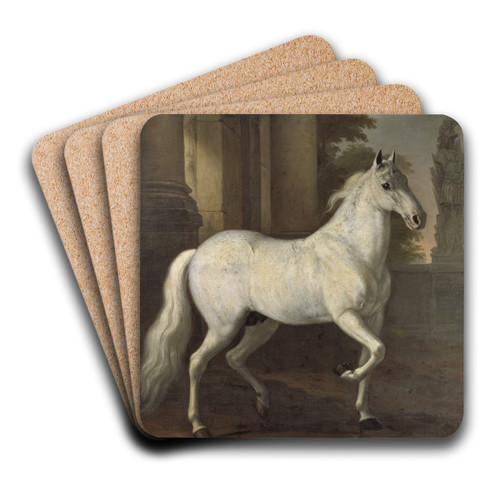 Karl XI's livhst Brilliant by David Klcker Ehrenstrahl Art Drink Coaster set