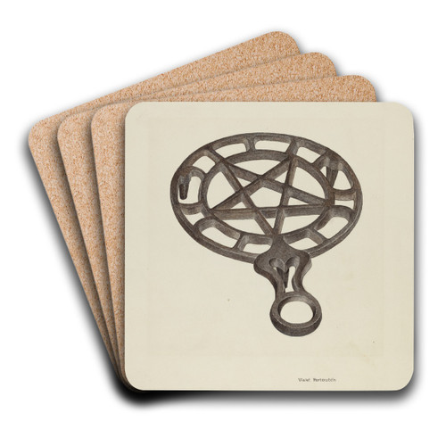 Trivet by Violet Hartenstein Art Drink Coaster set