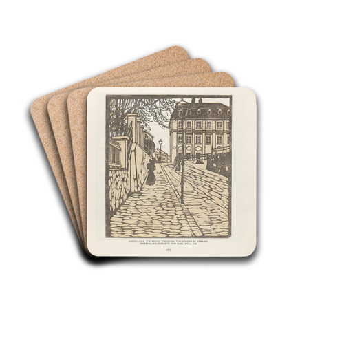 Ver Sacrum 1903 15 267 Wohnhaus Theodors von Krner in Dbling by Carl Moll Drink Coasters - set of 4