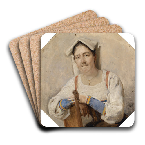 Bildnis einer Italienerin by Carl Probst Art Drink Coaster set