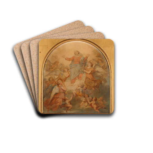 La Vierge Triomphante by Nicolas Louis Franois Gosse Drink Coasters - set of 4